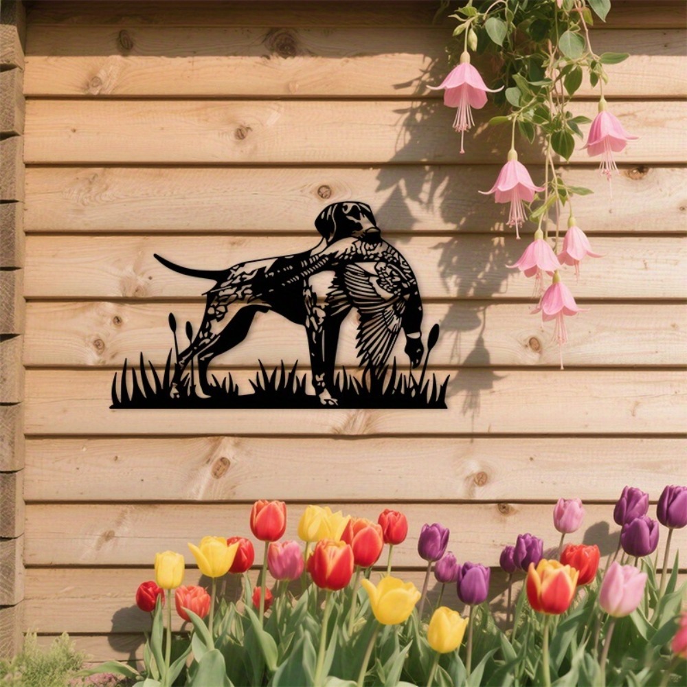 Hunting Dog Outdoor - CIFBUY Metal Wall Art Hunting Dog