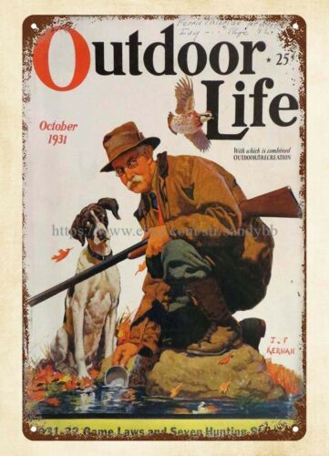 Hunting Dog Outdoor - house interior 1931 OUTDOOR LIFE magazine