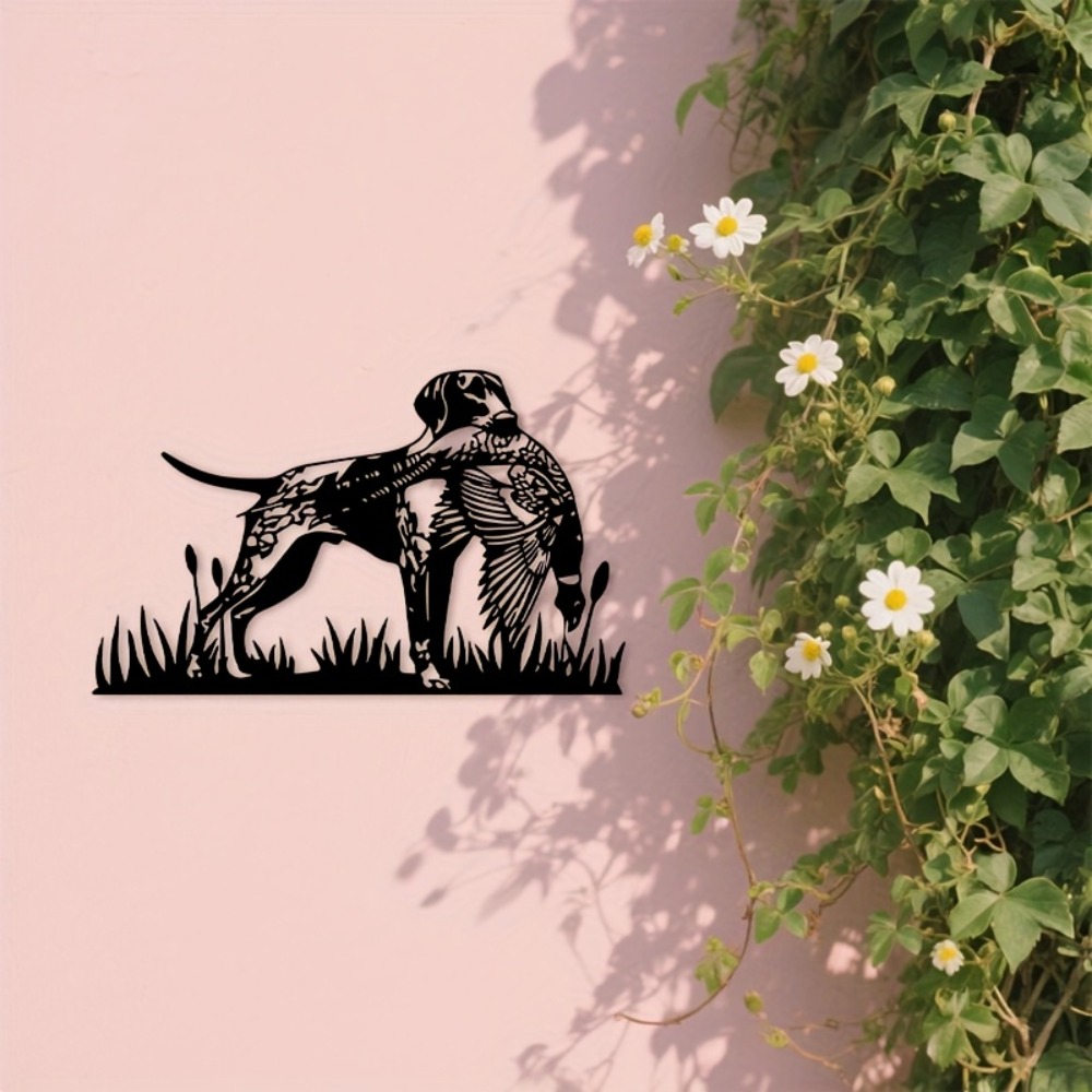 CIFBUY Metal Wall Art Hunting  - Hunting Dog Outdoor review and price