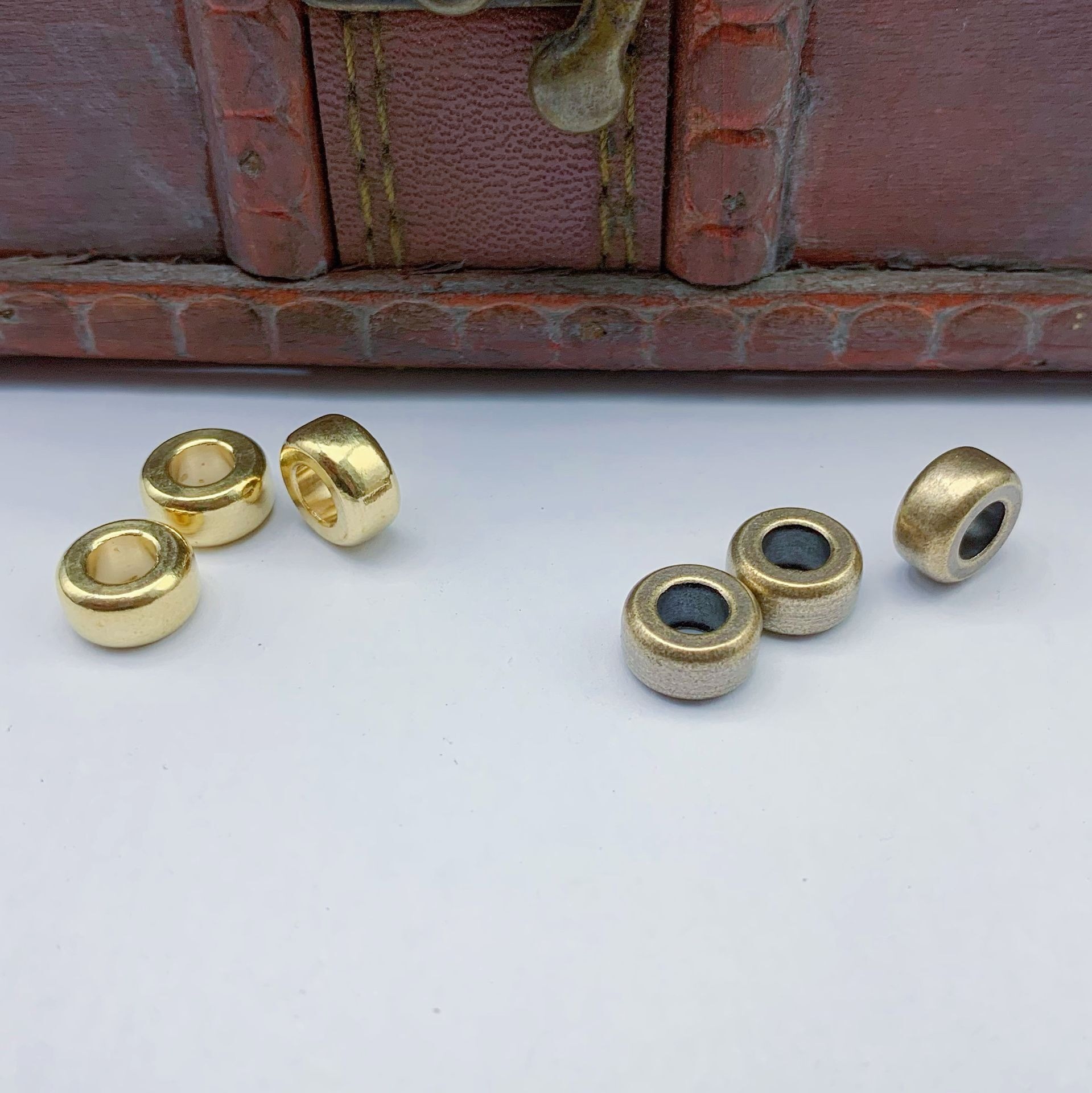10pcs Brass old bead DIY brace - Paracord Survival Bracelet review and price