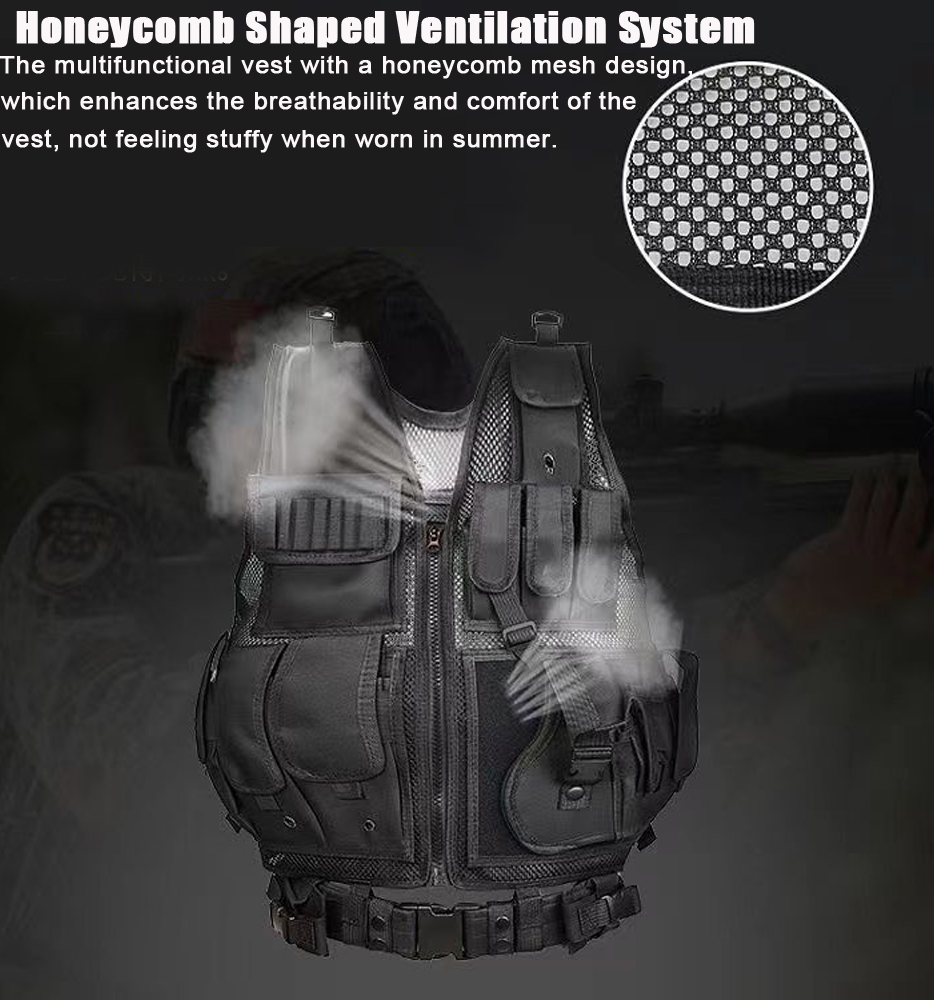 Adjustable Molle Tactical Vest - Hunting Outdoor Game review and price