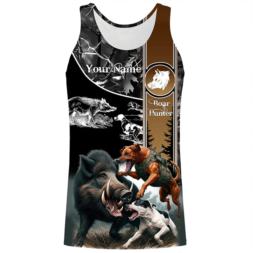 Custom Name Boar Hunter Tank T - Hunting Dog Outdoor review and price