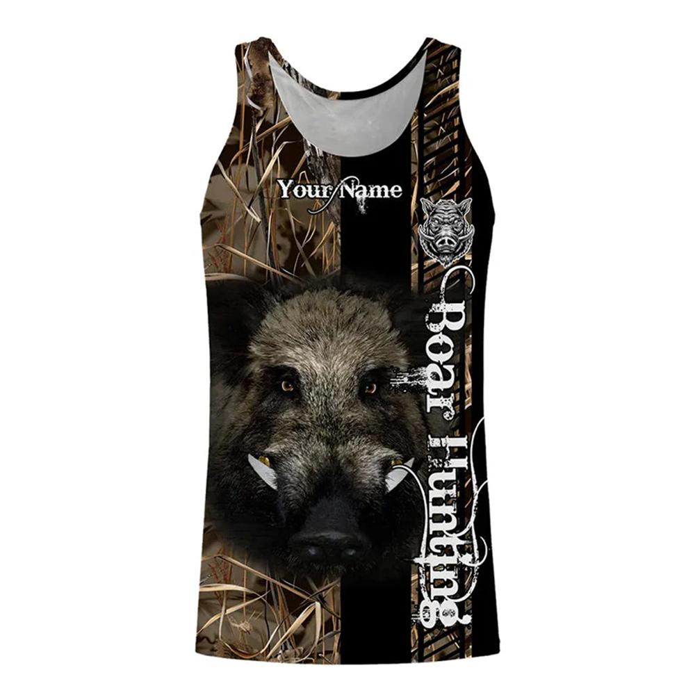 Custom Name Boar Hunter Tank T - Hunting Dog Outdoor review and price
