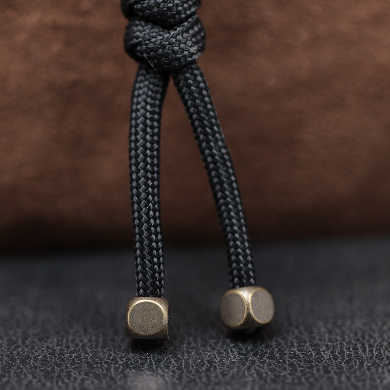 2pcs 4mm Hole Cube Brass Knife - Paracord Survival Bracelet review and price