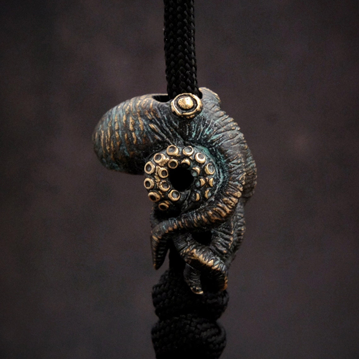 Octopus Brass Knife Beads Outd - Paracord Survival Bracelet review and price