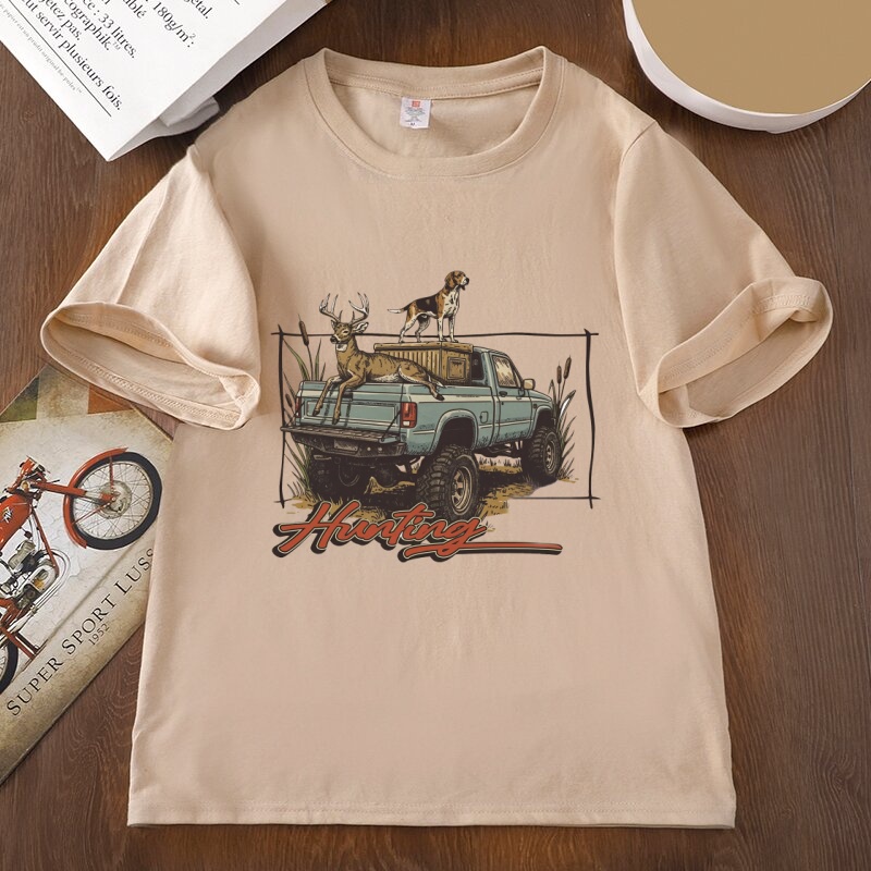 Hunting T Shirt Deer Hunting T - Hunting Dog Outdoor review and price