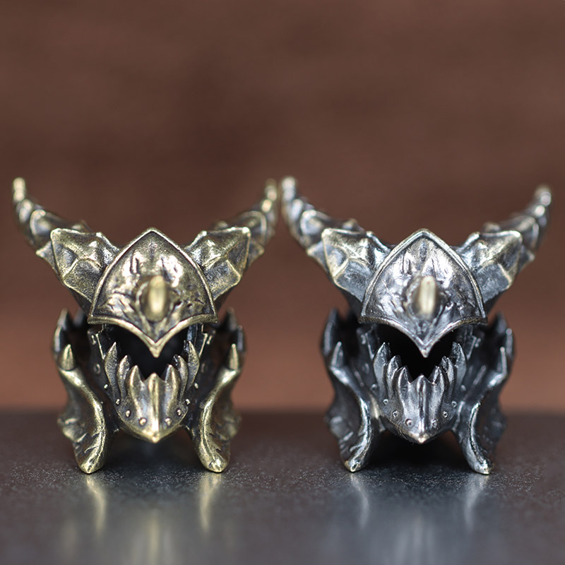 Death Helmet Brass Knife Beads - Paracord Survival Bracelet review and price