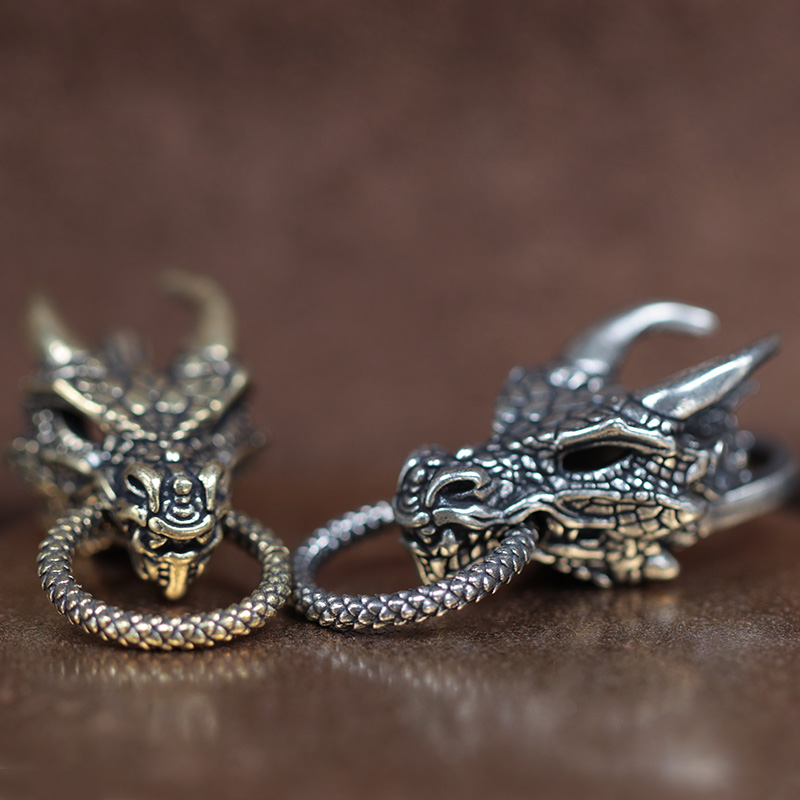 Dragon Head Brass Buckle EDC O - Paracord Survival Bracelet review and price