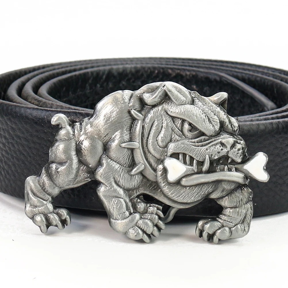 Pit Bull Dog Fangs Belt Buckle - Hunting Dog Outdoor review and price